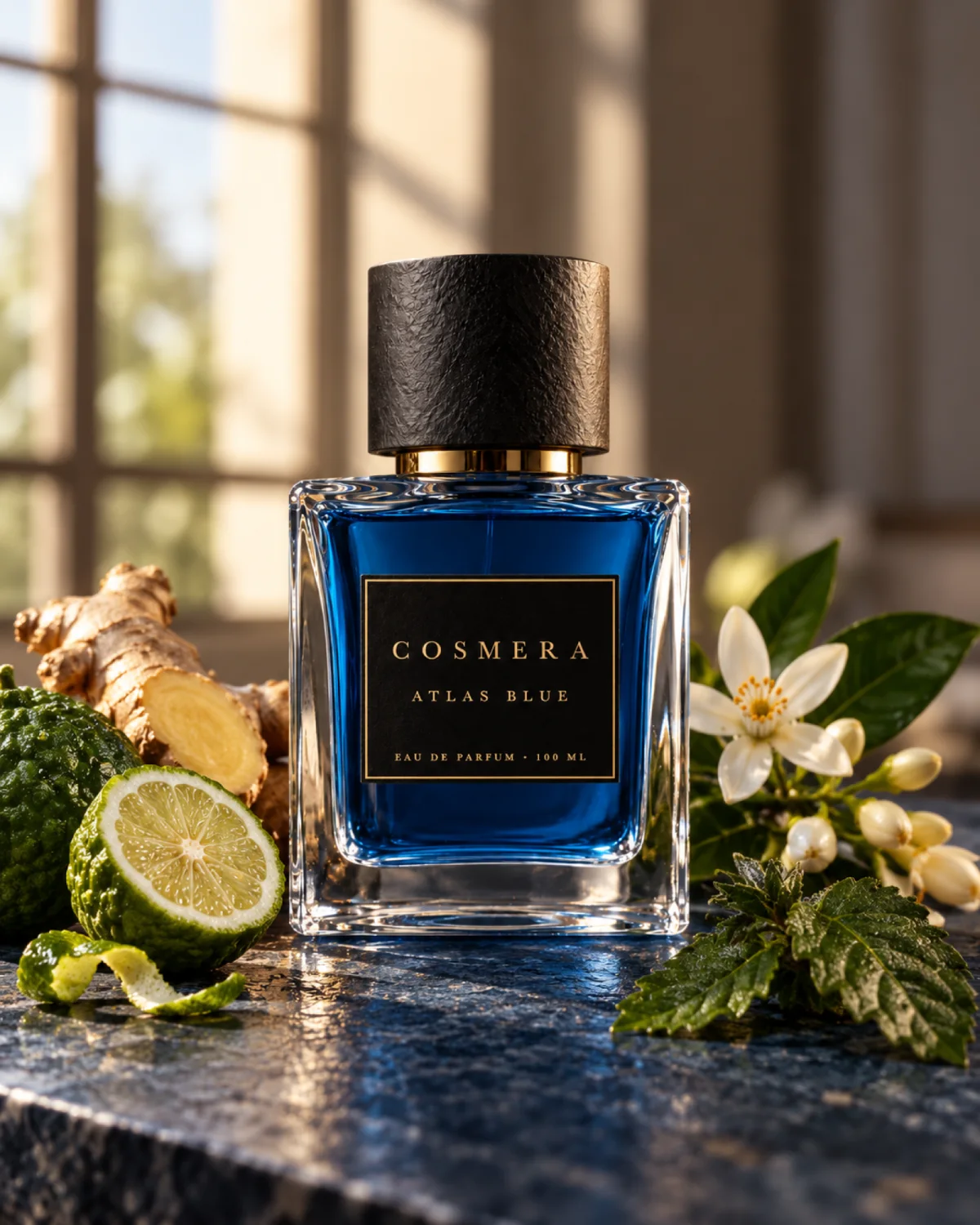 Atlas Blue with its ingredients