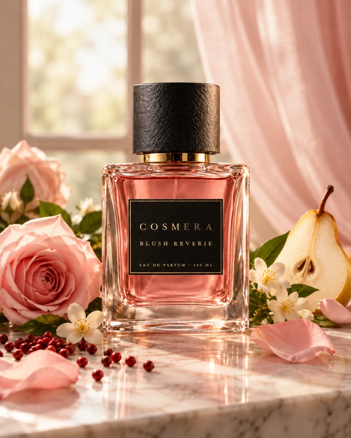 Blush Reverie with its ingredients