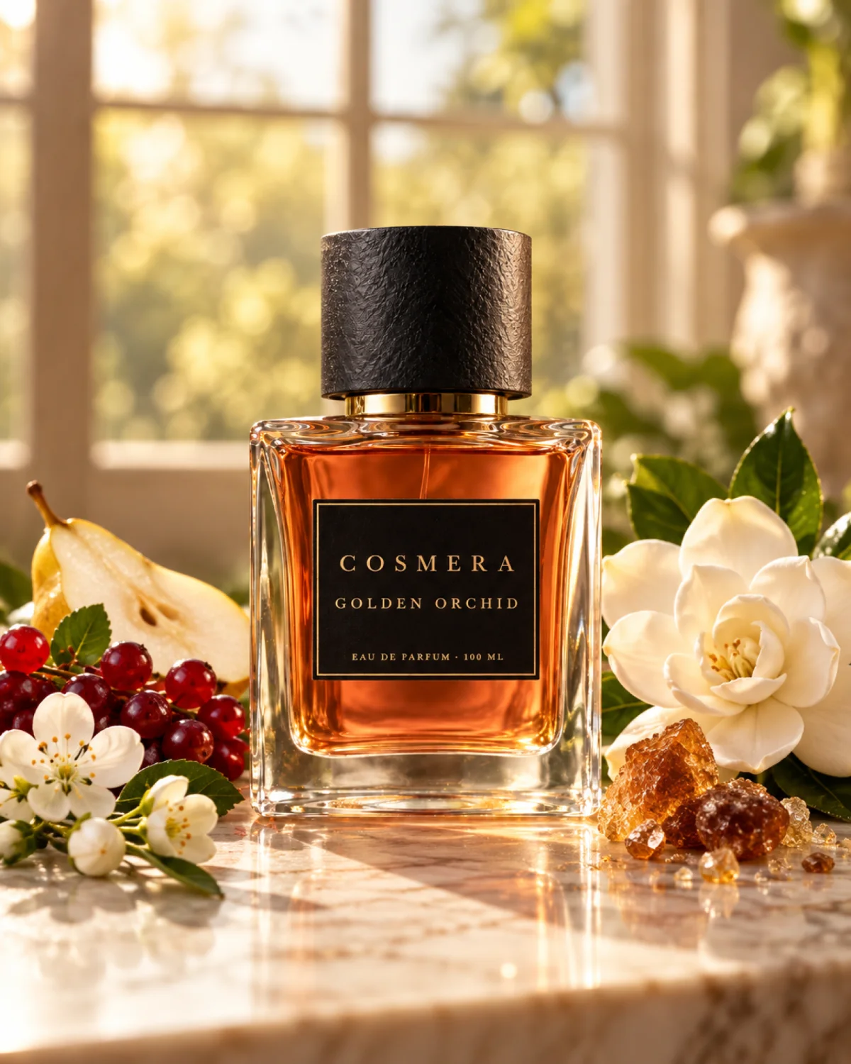 Golden Orchid with its ingredients