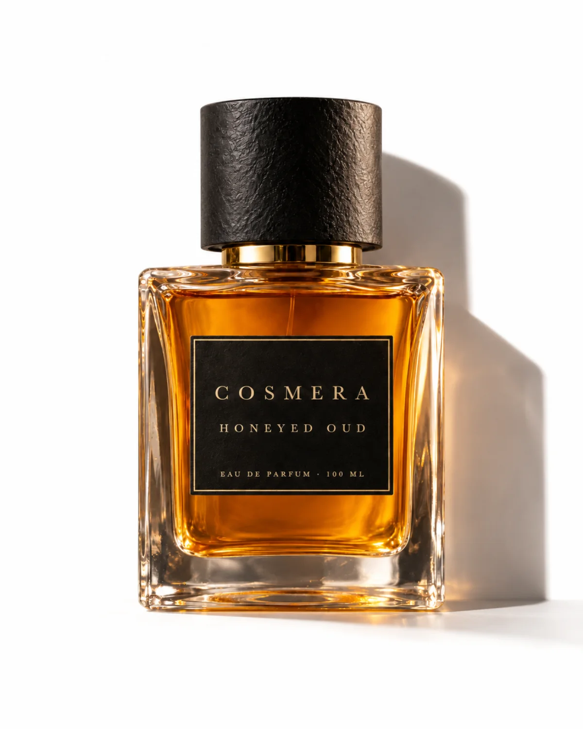 Honeyed Oud bottle with its notes