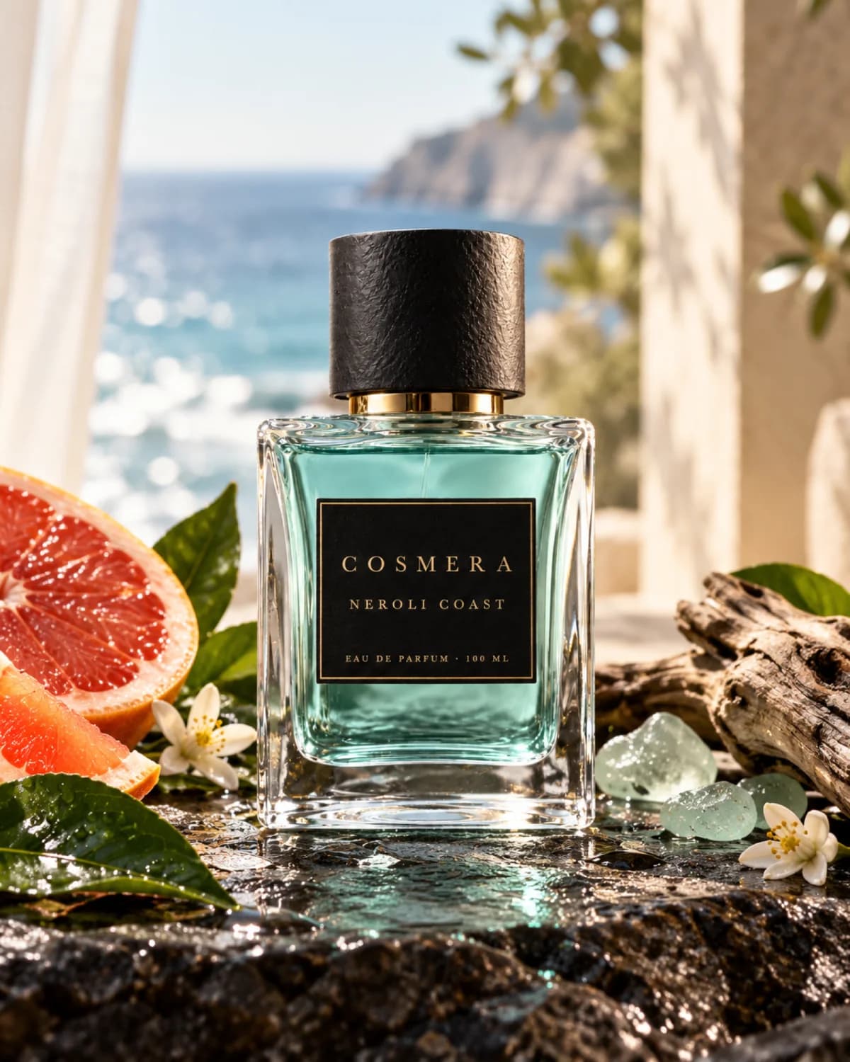 Neroli Coast with its ingredients